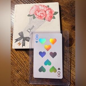🔥RARE🔥 Dior Collectors JOY Playing Card—8 of hearts❤️